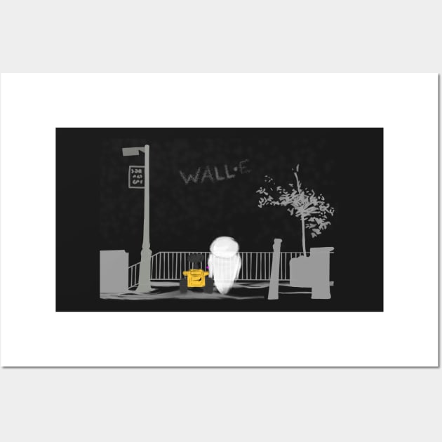 Wall · E - Manhattan love Wall Art by Uwaki